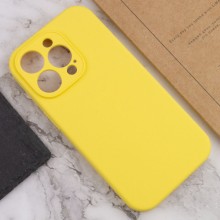 Чехол Silicone Case Full Camera Protective (AA) NO LOGO для Apple iPhone 15 Pro Max (6.7") – Желтый