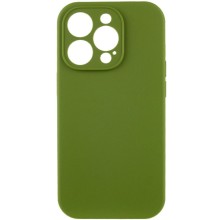 Чехол Silicone Case Full Camera Protective (AA) NO LOGO для Apple iPhone 15 Pro Max (6.7") – Зеленый