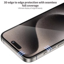 Защитное 3D стекло Blueo Hot Bending для Apple iPhone 15 Pro Max (6.7") – Черный