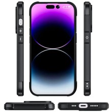 TPU+PC чехол Defense Matte для Apple iPhone 15 Pro Max (6.7") – Черный