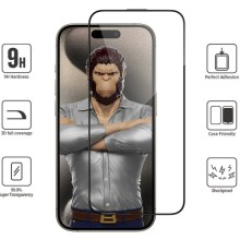 Защитное 3D стекло Blueo Hot Bending для Apple iPhone 15 Pro Max (6.7") – Черный