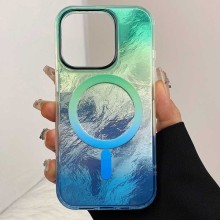 Чехол TPU Shiny Mountain (MagFit) для Apple iPhone 15 Pro Max (6.7") – Зеленый