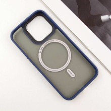 TPU+PC чехол Blueo Skin Friendly Frosted with MagSafe для Apple iPhone 15 Pro Max (6.7") – Синий