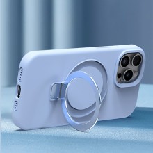 Чехол Silicone Case Full Protective NO LOGO with Ring для Apple iPhone 15 Pro Max (6.7") – Голубой