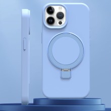 Чехол Silicone Case Full Protective NO LOGO with Ring для Apple iPhone 15 Pro Max (6.7") – Голубой