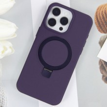 Чехол Silicone Case Full Protective NO LOGO with Ring для Apple iPhone 15 Pro Max (6.7") – Фиолетовый