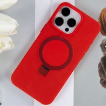 Чехол Silicone Case Full Protective NO LOGO with Ring для Apple iPhone 15 Pro Max (6.7") – Красный