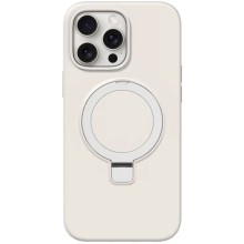 Чехол Silicone Case Full Protective NO LOGO with Ring для Apple iPhone 15 Pro Max (6.7") – Белый