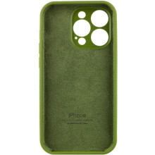 Чехол Silicone Case Full Camera Protective (AA) для Apple iPhone 15 Pro Max (6.7") – Зеленый