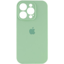 Чехол Silicone Case Full Camera Protective (AA) для Apple iPhone 15 Pro Max (6.7") – Зеленый