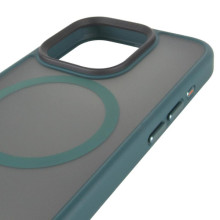 TPU+PC чехол Metal Buttons with MagSafe для Apple iPhone 15 Pro Max (6.7") – Зеленый