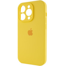 Чехол Silicone Case Full Camera Protective (AA) для Apple iPhone 15 Pro Max (6.7") – Желтый