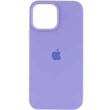 Чехол Silicone Case (AA) Logo with MagSafe для Apple iPhone 15 Pro Max (6.7") – Сиреневый