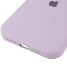 Чохол Silicone Case (AA) Logo with MagSafe для Apple iPhone 15 Pro Max (6.7") – Бузковий
