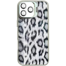 Чохол TPU+PC Wild Leopard with MagSafe and Lens для Apple iPhone 15 Pro Max (6.7") – Сірий