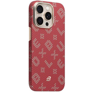 TPU+PC чехол Blueo Gilded Tactile Woven with MagSafe для Apple iPhone 15 Pro Max (6.7")