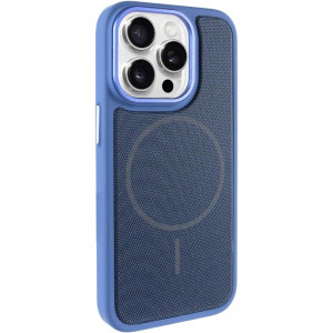 Чохол PC Textile Hybrid with Magnetic Fit для Apple iPhone 15 Pro Max (6.7") – Blue
