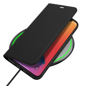 Чехол-книжка Dux Ducis с карманом для визиток для Apple iPhone 15 Pro Max (6.7") – Черный