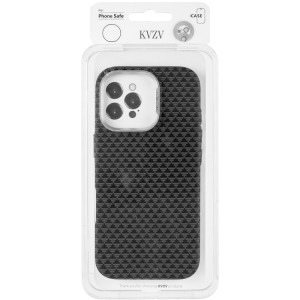 Чехол TPU+PC KVZV Triangular Pattern with Magnetic Fit для Apple iPhone 15 Pro Max (6.9") – Черный