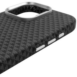 Чехол TPU+PC KVZV Triangular Pattern with Magnetic Fit для Apple iPhone 15 Pro Max (6.9") – Черный