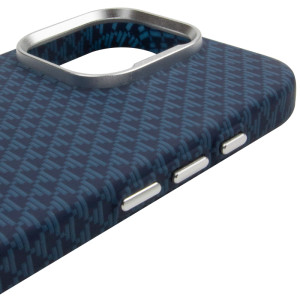 Чехол TPU+PC KVZV Triangular Pattern with Magnetic Fit для Apple iPhone 15 Pro Max (6.9") – Blue