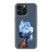 Чехлы (ART) Цветы на iPhone 15 Pro Max (VPrint) (Цветы на голове)