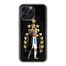 Чехлы для iPhone 15 Pro Max (Leo чемпион) (AlphaPrint) (Месси Король)