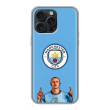 Чехлы с футболистом Ерлинг Холанд для iPhone 15 Pro Max (AlphaPrint) (Холанд Манчестер Сити)