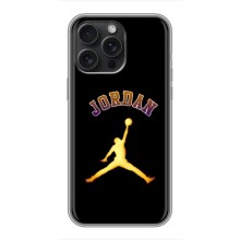 Чехлы для iPhone 15 Pro Max - с картинкой JORDAN (AlphaPrint) (Jordan Gold)