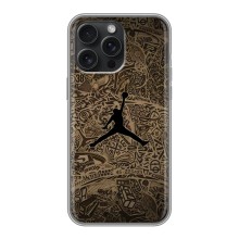 Чехлы для iPhone 15 Pro Max - с картинкой JORDAN (AlphaPrint) (Logo Jordan)