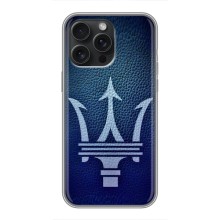 Чехлы с тематикой "Крутые машины" на iPhone 15 Pro Max (Лого Maserati)