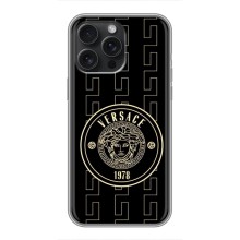 Чехлы VERSACE для Айфон 15 Про Макс (PREMIUMPrint) (Лого Версаче)