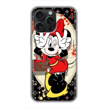 Чехол Disney Mouse iPhone 15 Pro Max (PREMIUMPrint) (Минни peace)