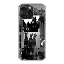 Чехол ДОБЕРМАН для iPhone 15 Pro Max (Коллаж Доберман)