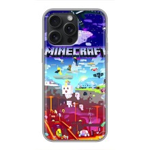 Чехол майнкрафт для iPhone 15 Pro Max (MINECRAFT)