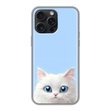Чехол на тематику: Коты для iPhone 15 Pro Max (Белый кот)