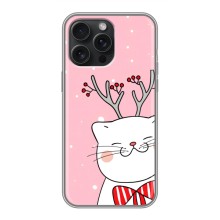 Чехол на тематику: Коты для iPhone 15 Pro Max (Зимний кот)
