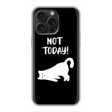 Бампер з зображенням Котиків для Айфон 15 Про Макс (Not Today)