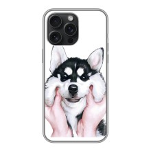 Бампер для iPhone 15 Pro Max з картинкою "Песики" (Собака Хаскі)
