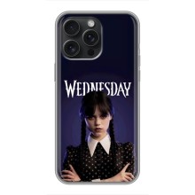 Силиконовый чехол с картинкой для iPhone 15 Pro Max (Wednesday)