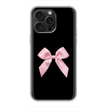 Чехол банты для iPhone 15 Pro Max – Бант на черном