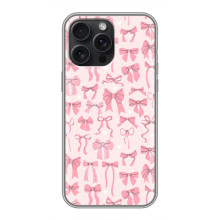 Чехол банты для iPhone 15 Pro Max – Фон бантики