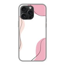 Чехол цветочный дизайн для iPhone 15 Pro Max – Розовый фон