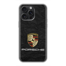 Чохол з авто Порше для iPhone 15 Pro Max – Лого Порше
