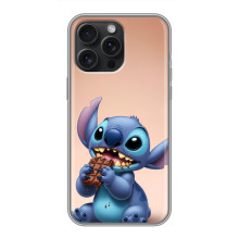 Чехол с рисунком Стич для iPhone 15 Pro Max – Стич с шоколадом