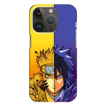 Купить Чохли на телефон з принтом Anime для Айфон 15 Про Макс – Naruto Vs Sasuke