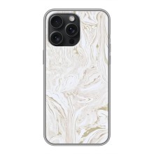 Мраморный чехол на iPhone 15 Pro Max (VPrint) (Белый мрамор)