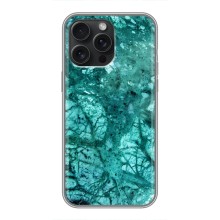 Мраморный чехол на iPhone 15 Pro Max (VPrint) (Зеленый мрамор)