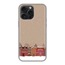 Новогодние, Праздничные Чехлы для iPhone 15 Pro Max - 2024 год (Зимний город)