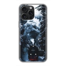 Новогодние, Праздничные Чехлы для iPhone 15 Pro Max - 2024 год (Зимний поезд)